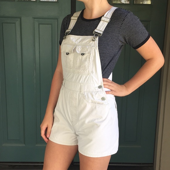 SQZ Jeans Denim - SQZ Jeans Vintage Khaki Overall Shorts